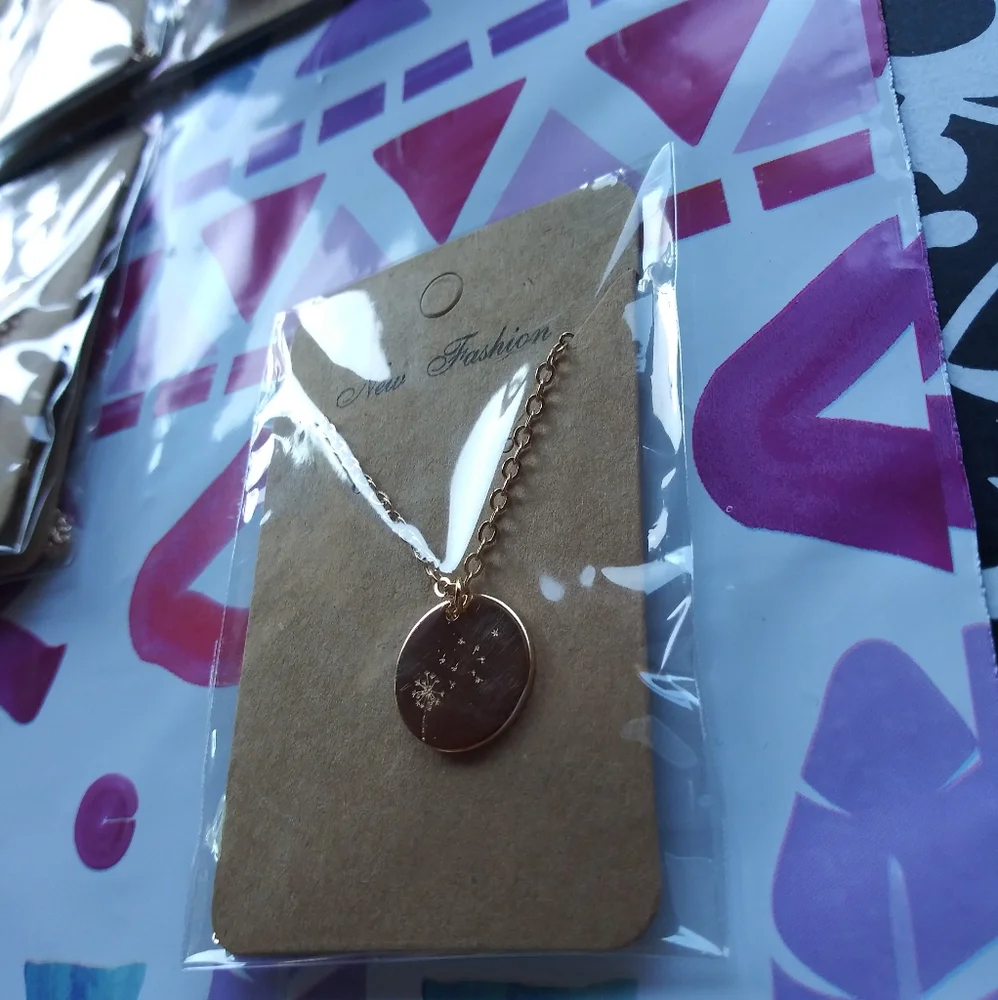 Dandelion Gold Necklace